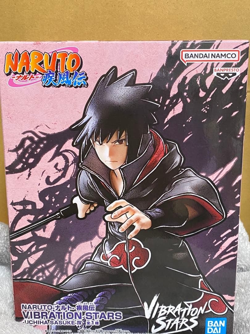 BANDAI NARUTO Shippuden VIBRATION STARS Sasuke Uchiha IV — Figurine Prize