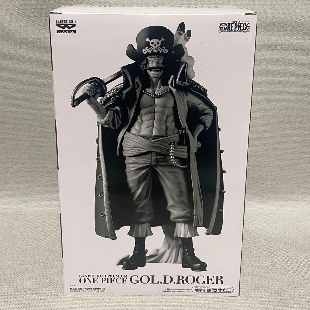 BANDAI SPIRITS Banpresto Kuji PREMIUM One Piece Gol D. Roger — Lot A avec ticket de loterie