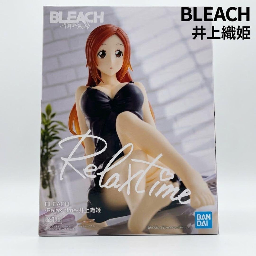 BANDAI BLEACH Relax time Orihime Inoue Figure — Brand new, prize figure from Thousand-Year Blood War