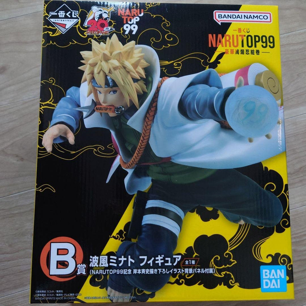 BANDAI SPIRITS Naruto Minato Figure — B Prize with Background Panel